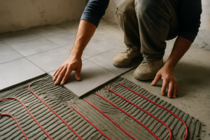 Carrelage sur plancher chauffant : le guide complet pour choisir et poser sans risque