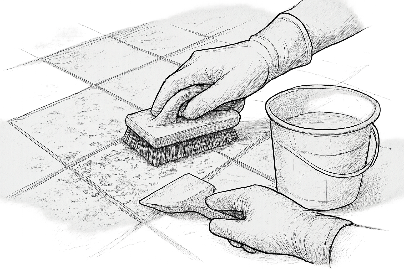 enlever ciment sur carrelage
