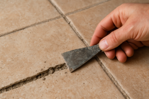 Joint de carrelage creusé : causes, solutions et réparation durable