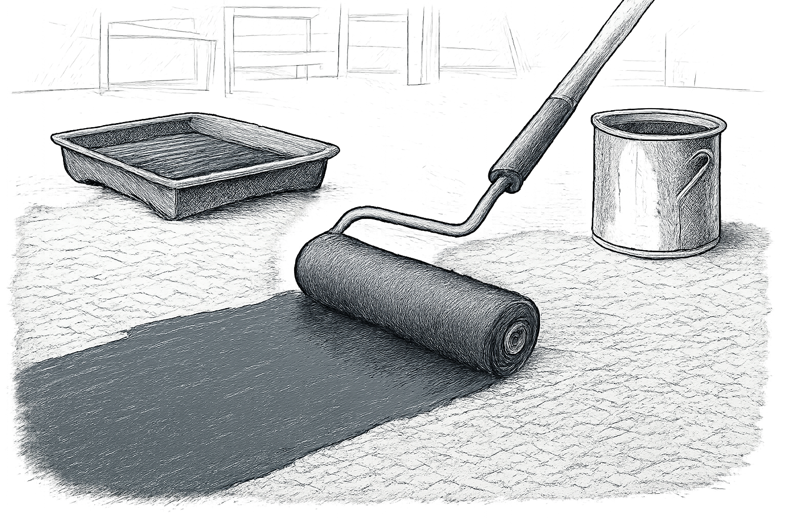 peinture sur ragréage fibré