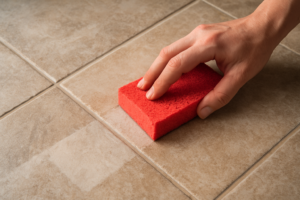 Éponge magique sur carrelage grès cérame : efficace ou risqué ? Nos conseils pour un nettoyage sans trace