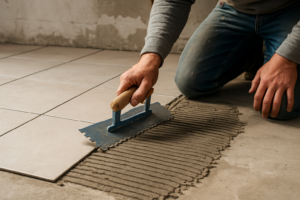 Tire colle carrelage : l’outil pour encoller debout, sans effort et sans bulle