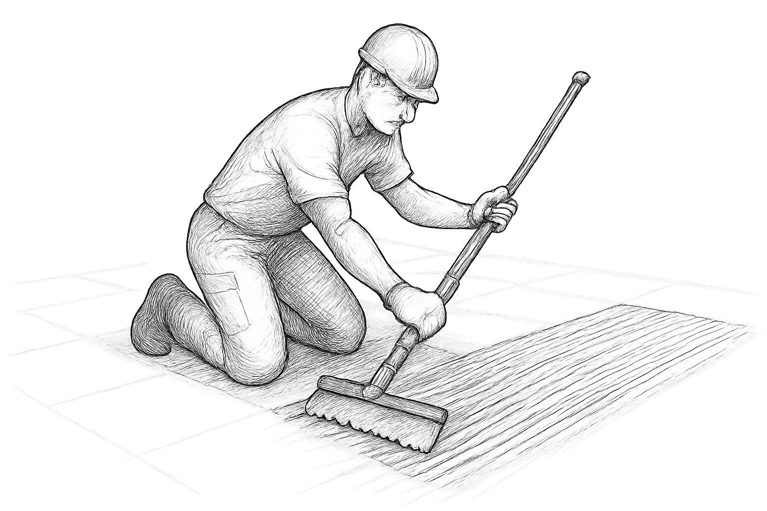 tire colle carrelage